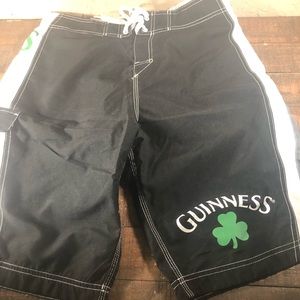 Guinness beer swim trunks board shorts small